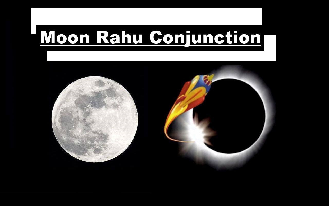 Moon & Rahu Conjunction | Chandra Grahan Yoga - Vedic Raj Astrology